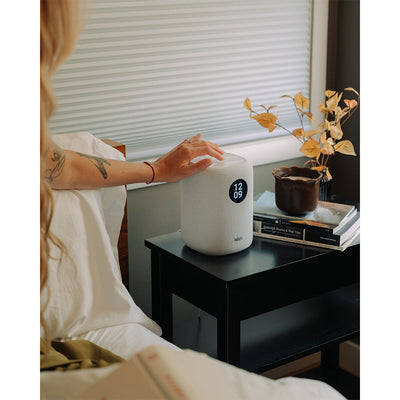 WiiM Sound Wireless Smart Speaker with WiiM NorStone Floor Stand (Single) - White