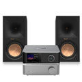WiiM Vibelink Stereo Amplifier with Ultra Music Streamer Silver and Klipsch R-60M Speakers HiFi Bundle
