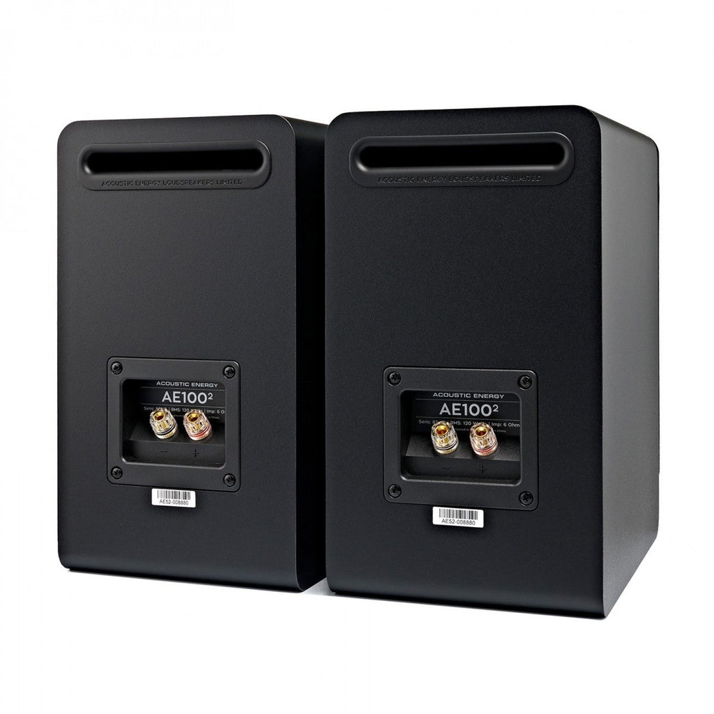 Yamaha AS501 Integrated Stereo Amplifier with Acoustic Energy AE100 MK2 Bookshelf Speakers Pair Black HiFi Package