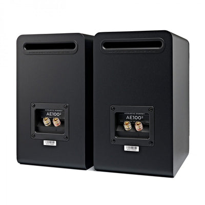 Yamaha AS501 Integrated Stereo Amplifier with Acoustic Energy AE100 MK2 Bookshelf Speakers Pair Black HiFi Package